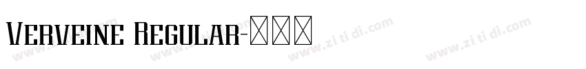 Verveine Regular字体转换